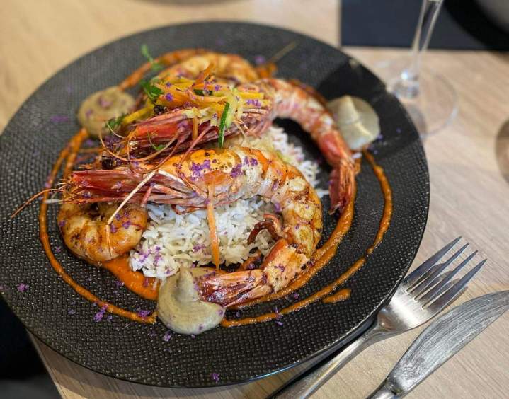 Gambas et riz Saclay